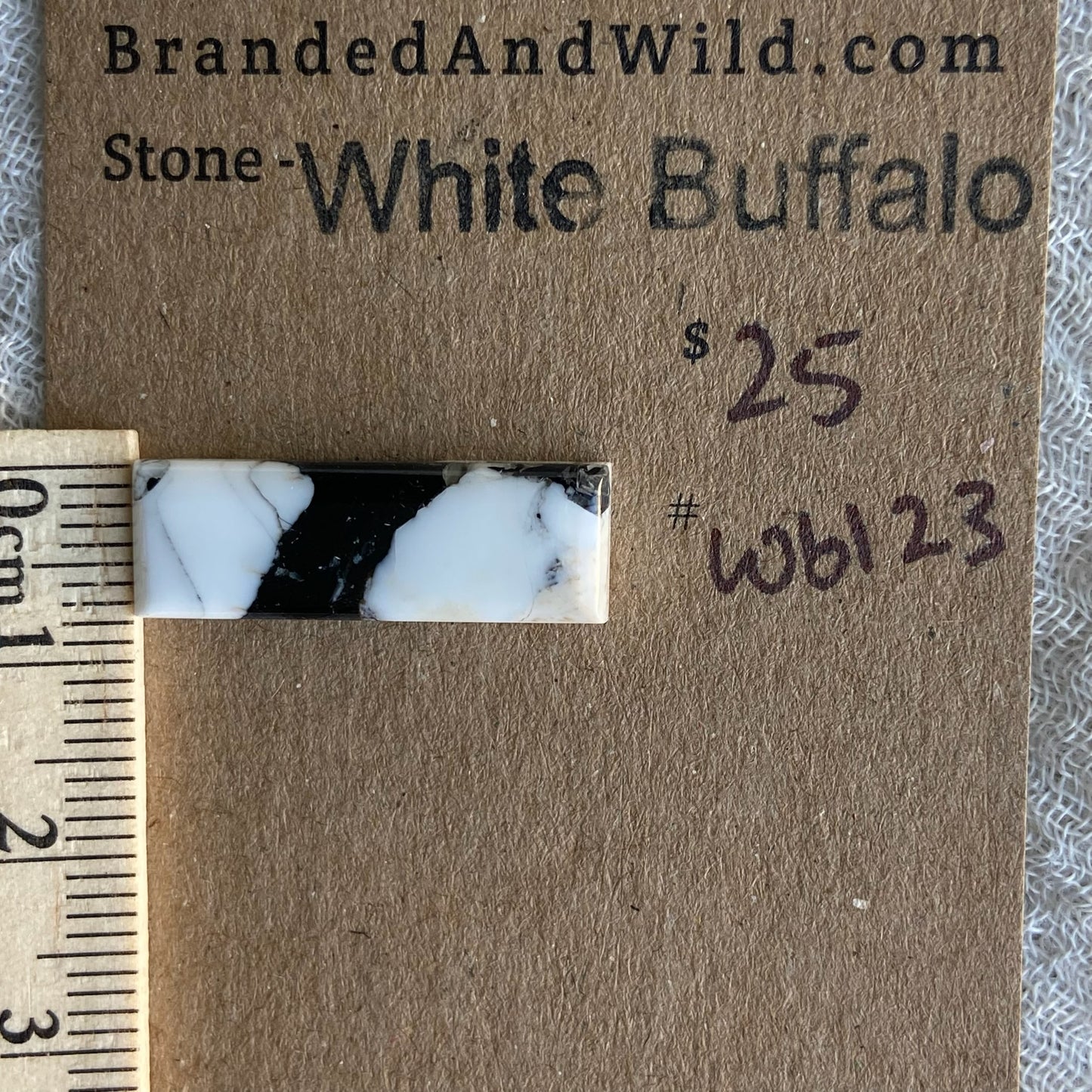 White Buffalo Cabochon - WB123