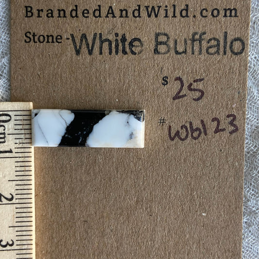 White Buffalo Cabochon - WB123