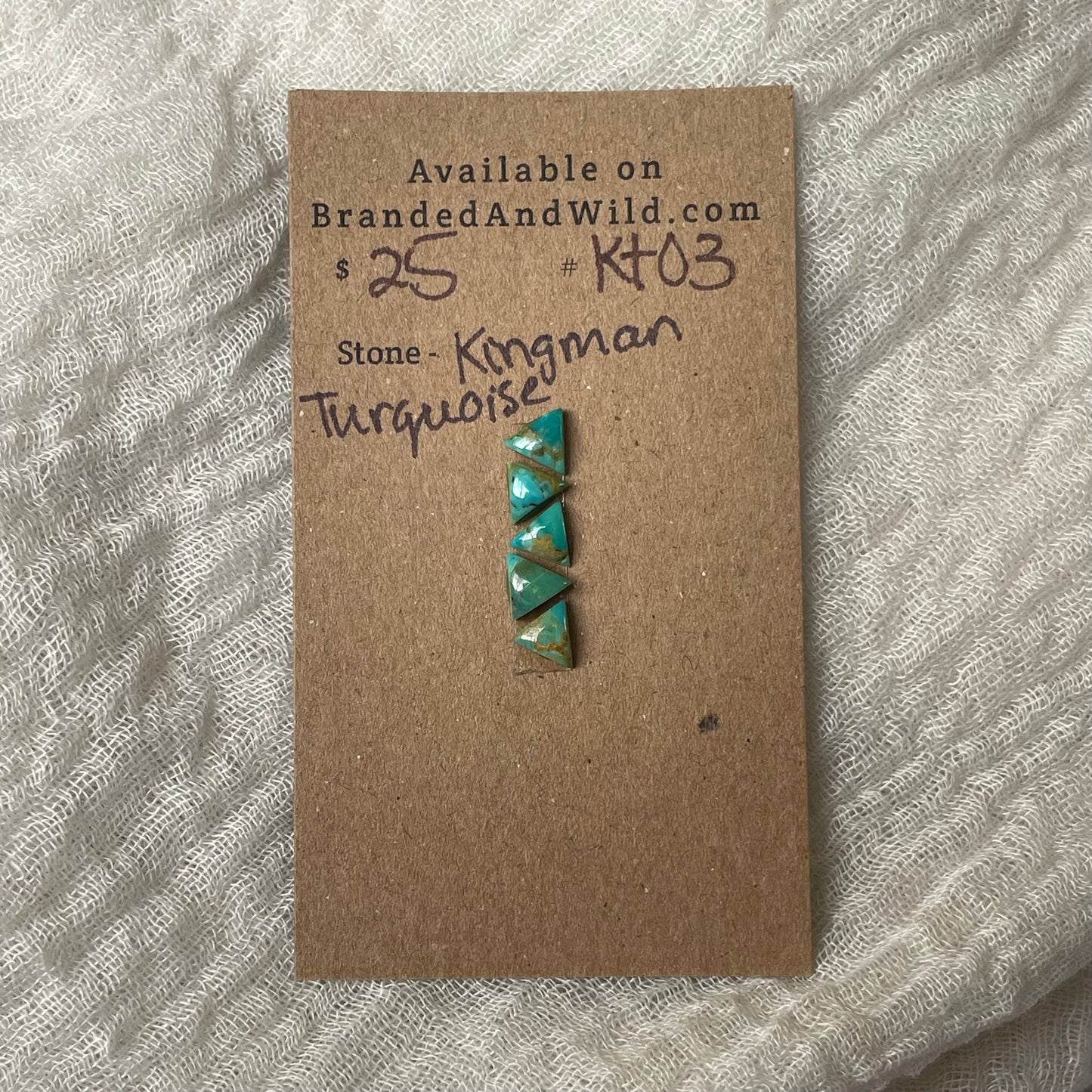 Kingman Turquoise Cabochon - KT03 5F120E18-BC00-4148-B234-336E2738734B Brandedandwild.com