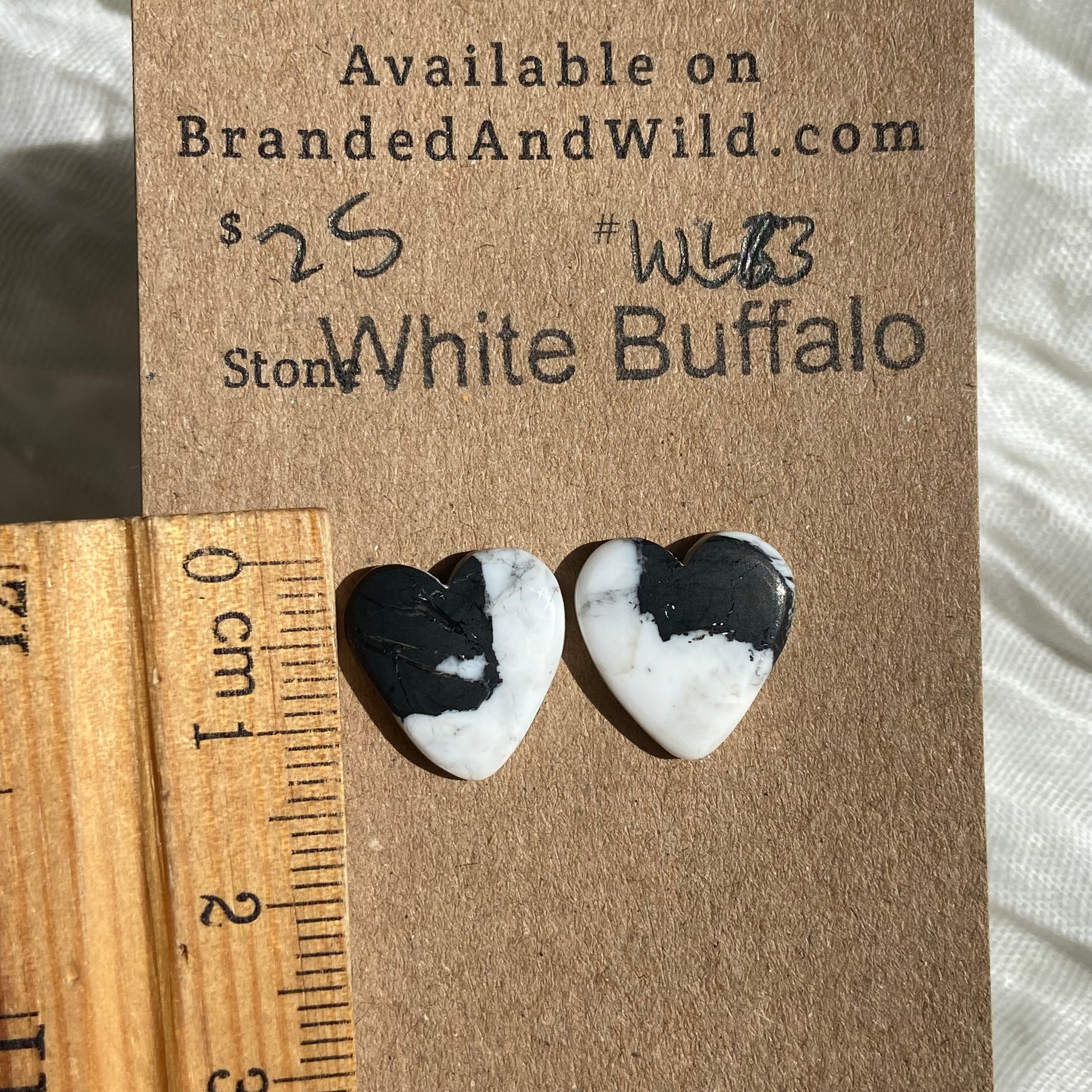 White Buffalo Cabochon - WB63 5F12E717-8F71-4AEE-A18F-0783601220E9 Brandedandwild.com