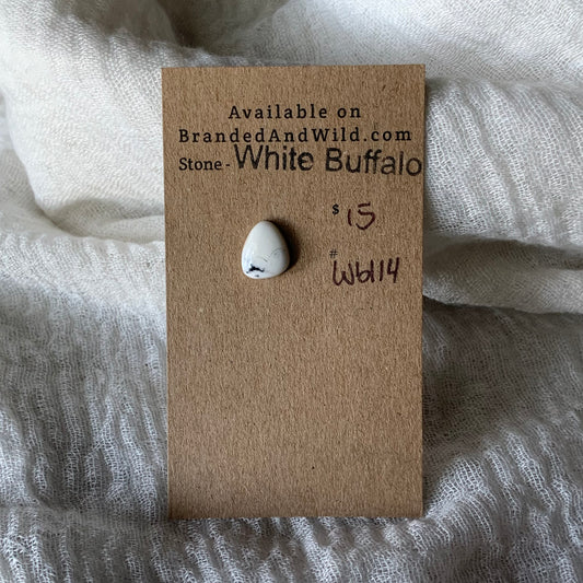 White Buffalo Cabochon - WB114