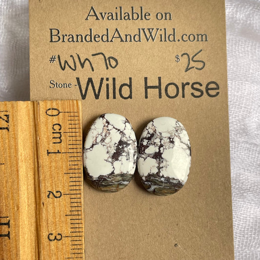 Wild Horse Cabochon - WH70 5F1C04E6-CD3C-48FD-949F-DEE5AA151AA1 Brandedandwild.com