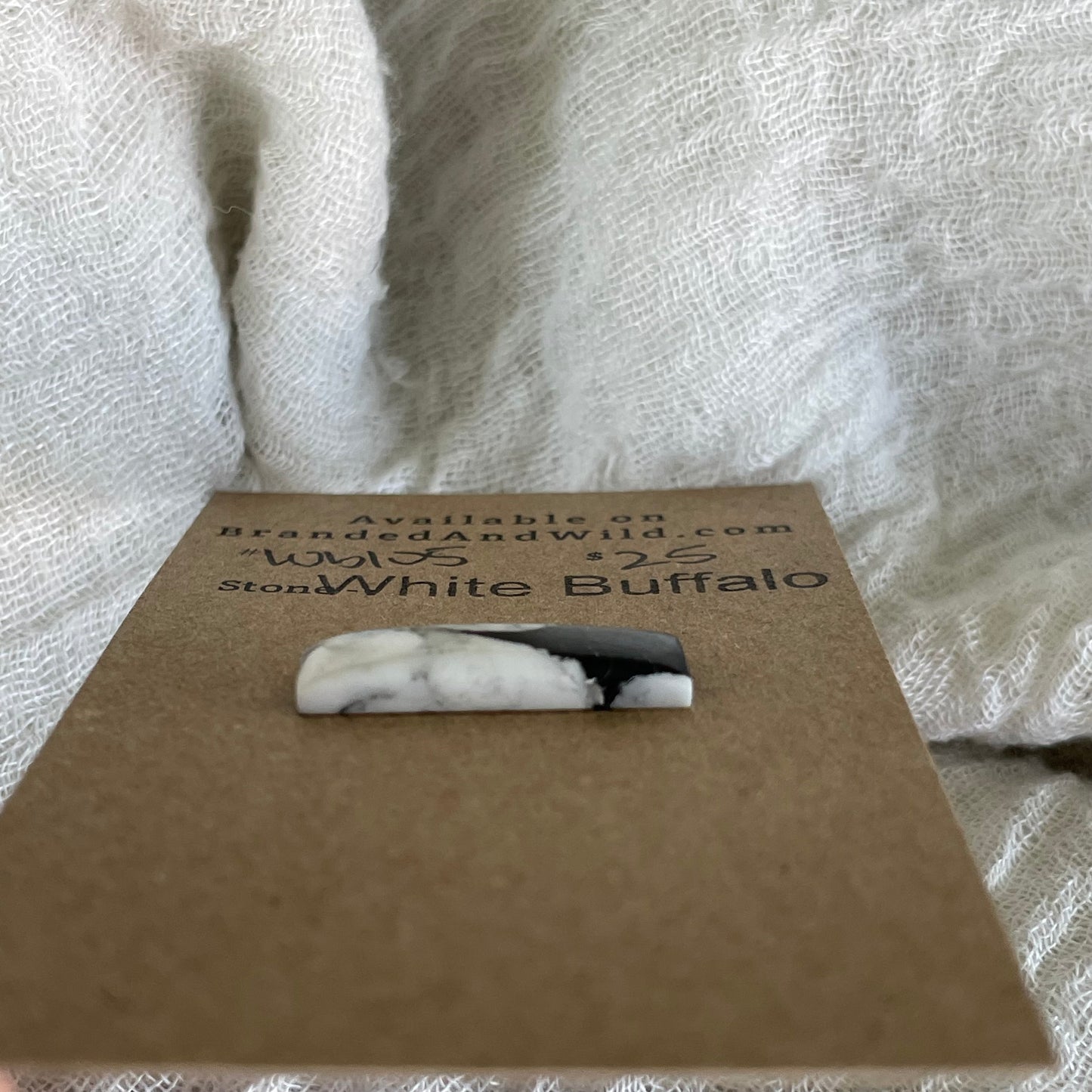 White Buffalo Cabochon - WB105
