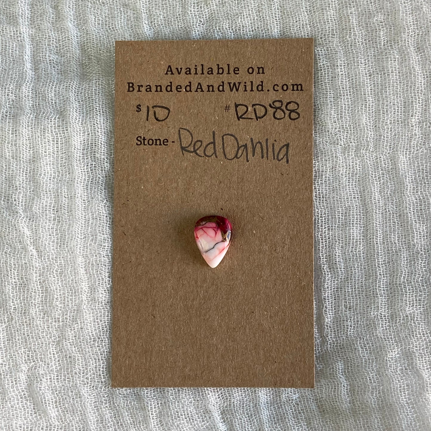 Red Dahlia Cabochon - RD88