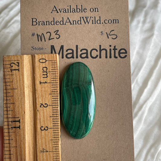 Malachite Cabochon - M23 5FA18FE9-9874-4D23-92DC-F00EEA7743AD Brandedandwild.com