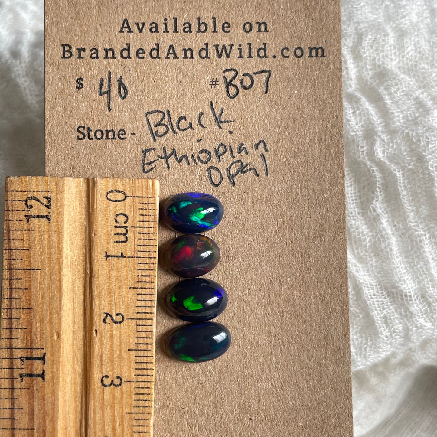 Black Opal - Cabochon - B07 5FA396E3-6213-4831-AC3A-8BCEBDA28558 Brandedandwild.com