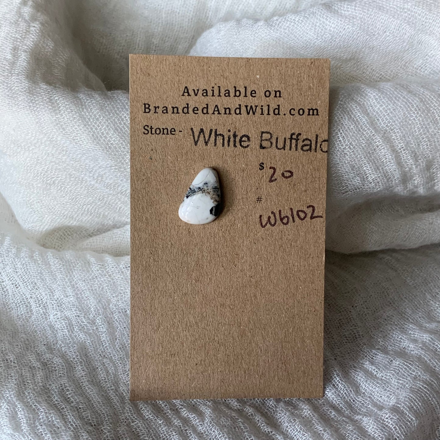 White Buffalo Cabochon - WB102