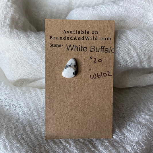 White Buffalo Cabochon - WB102