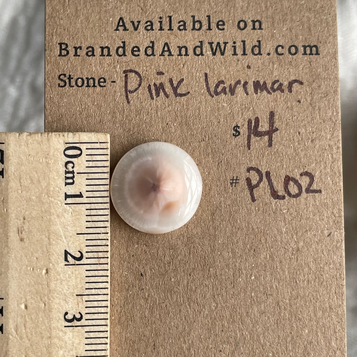 Pink Larimar Cabochon - PL02 5FAAD24F-620C-422D-BDB5-3D7507D0AC4E Brandedandwild.com