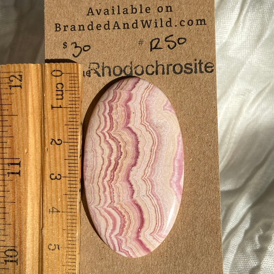 Rhodochrosite Cabochon - R50 5FC9D620-49D4-445D-98CE-367B8A073143 Brandedandwild.com