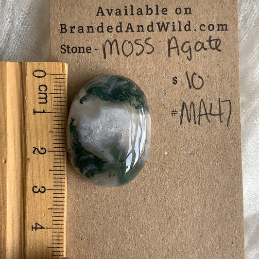 Moss Agate Cabochon - MA47