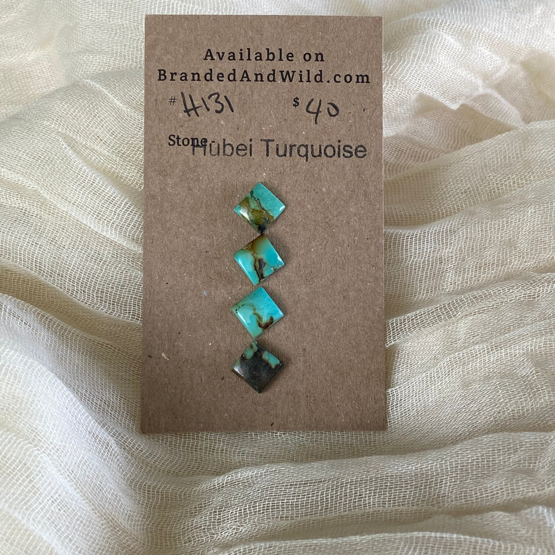 Hubei Turquoise Cabochon - H131 5FD7A290-574D-424A-8A7D-FEAF017C2D14 Brandedandwild.com