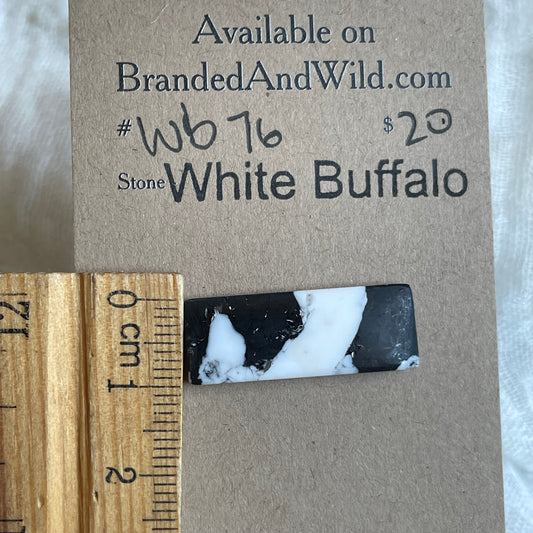 White Buffalo Cabochon - WB76