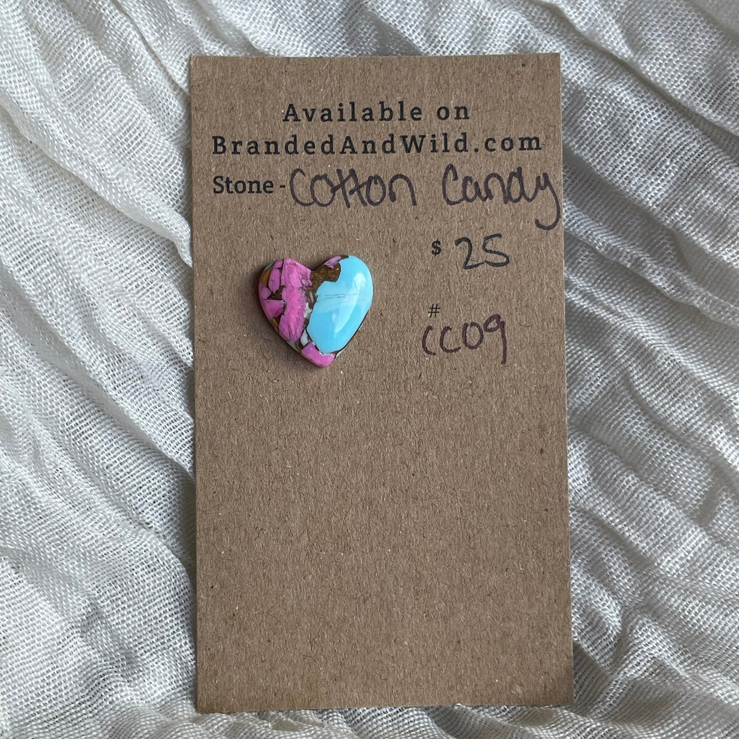 Cotton Candy Cabochon - CC09 5FD8EF78-9291-4BD7-B1C6-5D9980FCA476 Brandedandwild.com