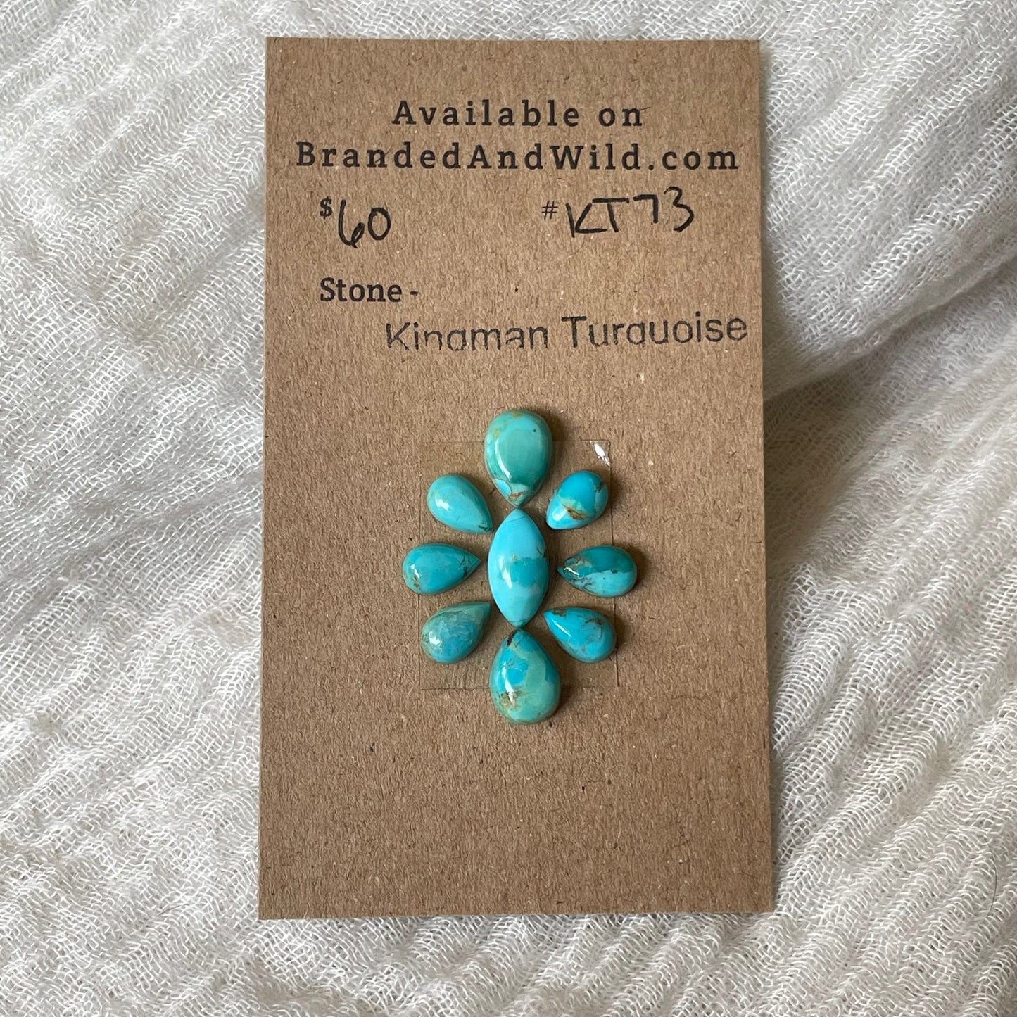 Kingman Turquoise Cabochon - KT73 5FDF5EBC-A05B-4C25-9477-143B5E2DFCFD Brandedandwild.com