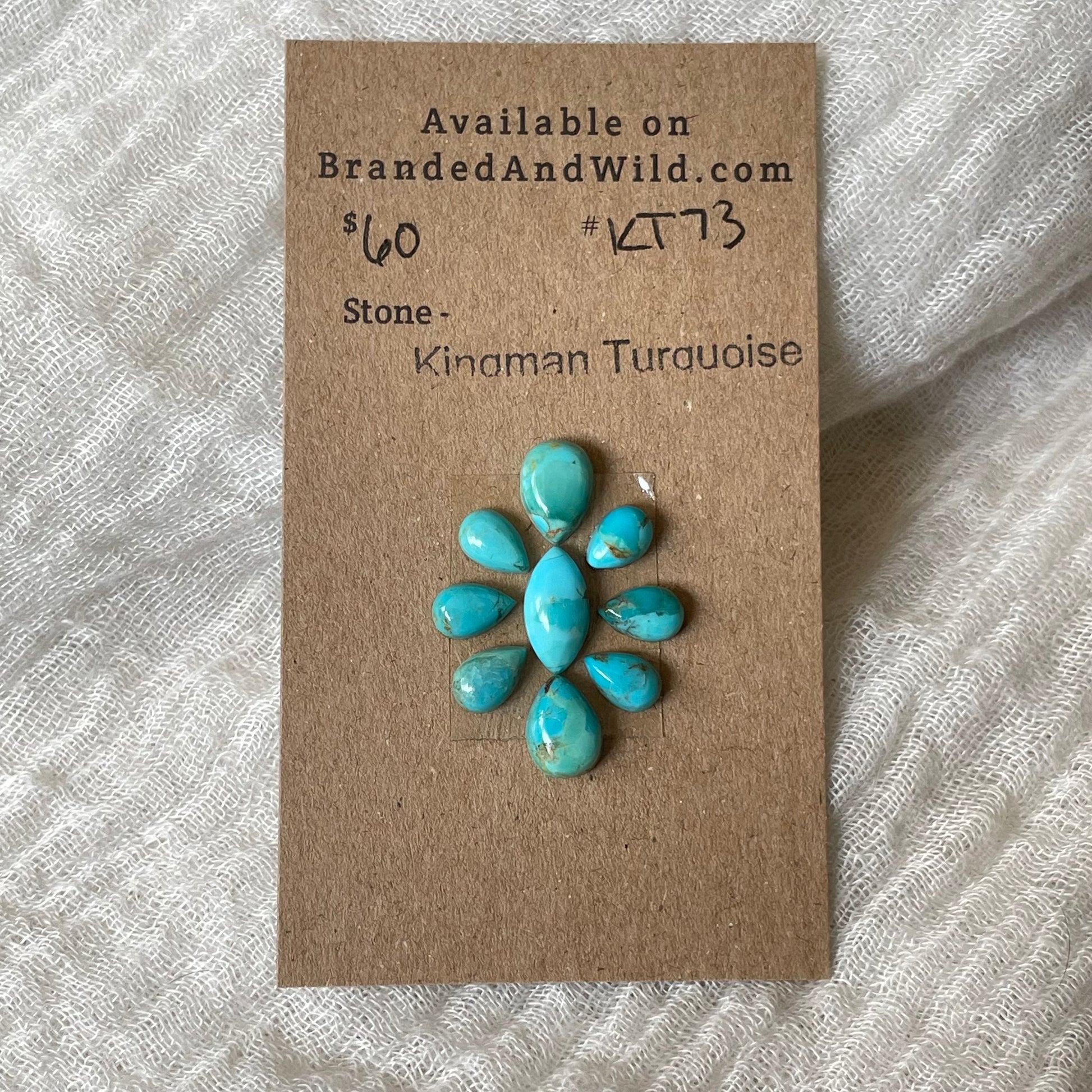 Kingman Turquoise Cabochon - KT73 5FDF5EBC-A05B-4C25-9477-143B5E2DFCFD Brandedandwild.com