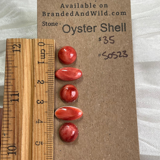 Oyster shell Cabochon - 0S23 5FFA7547-CE81-40C7-998C-039D63512975 Brandedandwild.com
