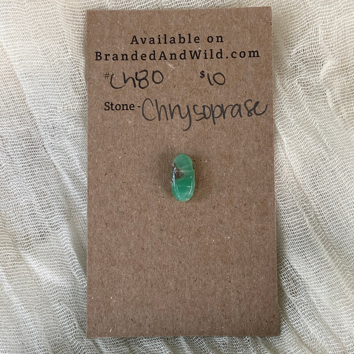 Chrysoprase Cabochon - Ch80 6014A6EE-5CA2-444E-80F4-A177D4B37C6B Brandedandwild.com