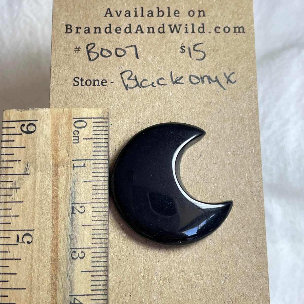 Black Onyx - Cabochon - B007 601CCC11-3D5B-44C1-BC1D-D616D791A347 Brandedandwild.com