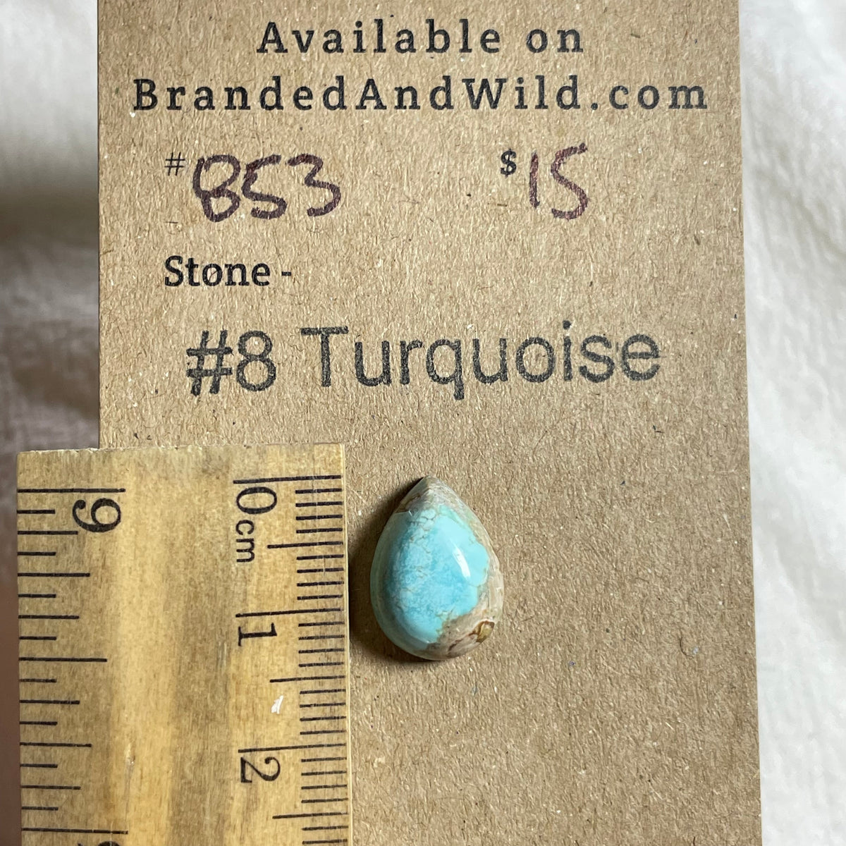 #8 Turquoise Cabochon - #853