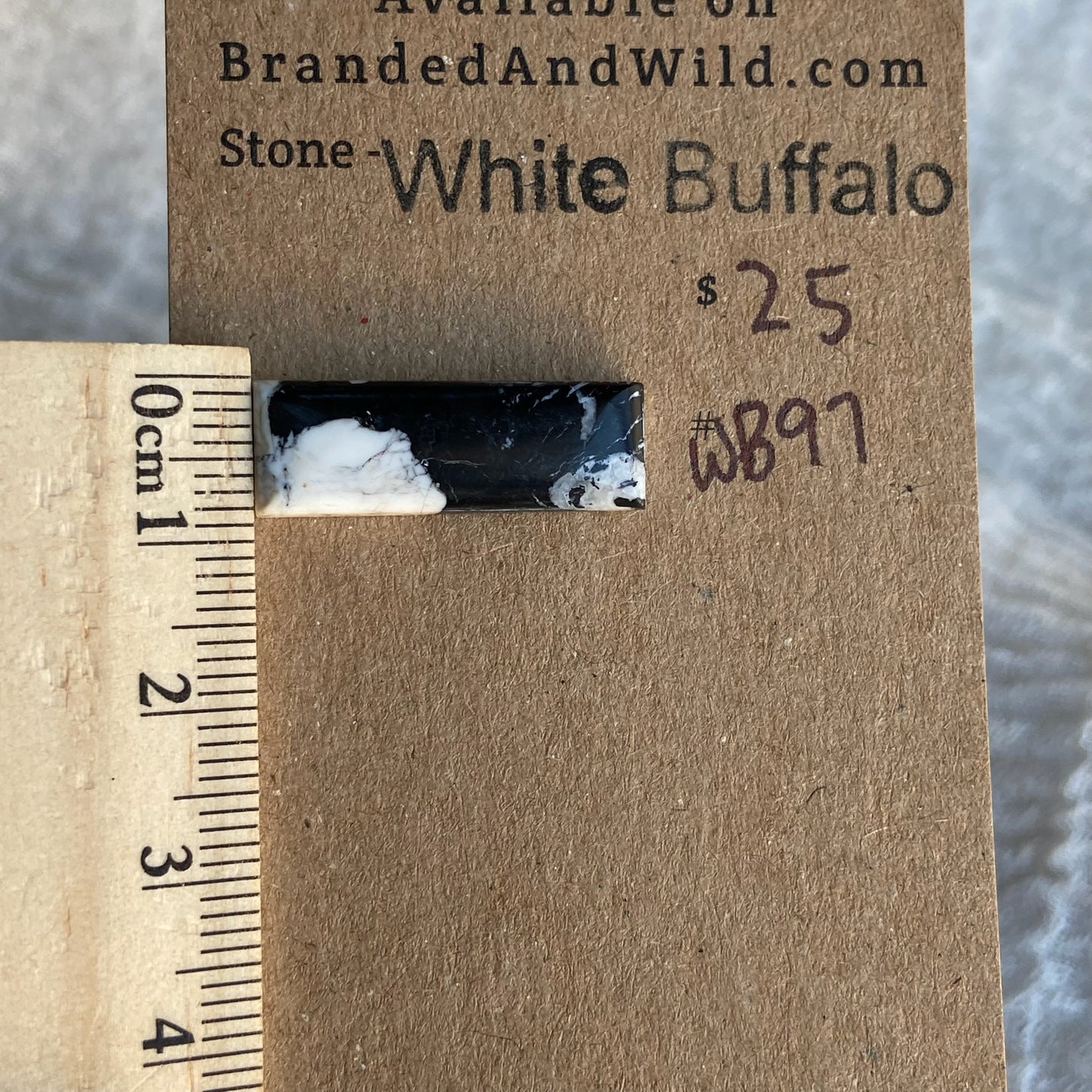 White Buffalo Cabochon - WB97
