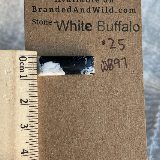 White Buffalo Cabochon - WB97