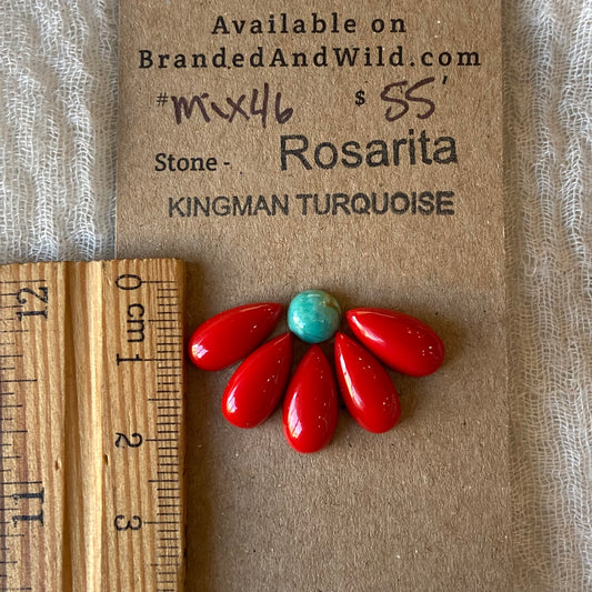 Rosarita / Kingman Cabochon - MIX46