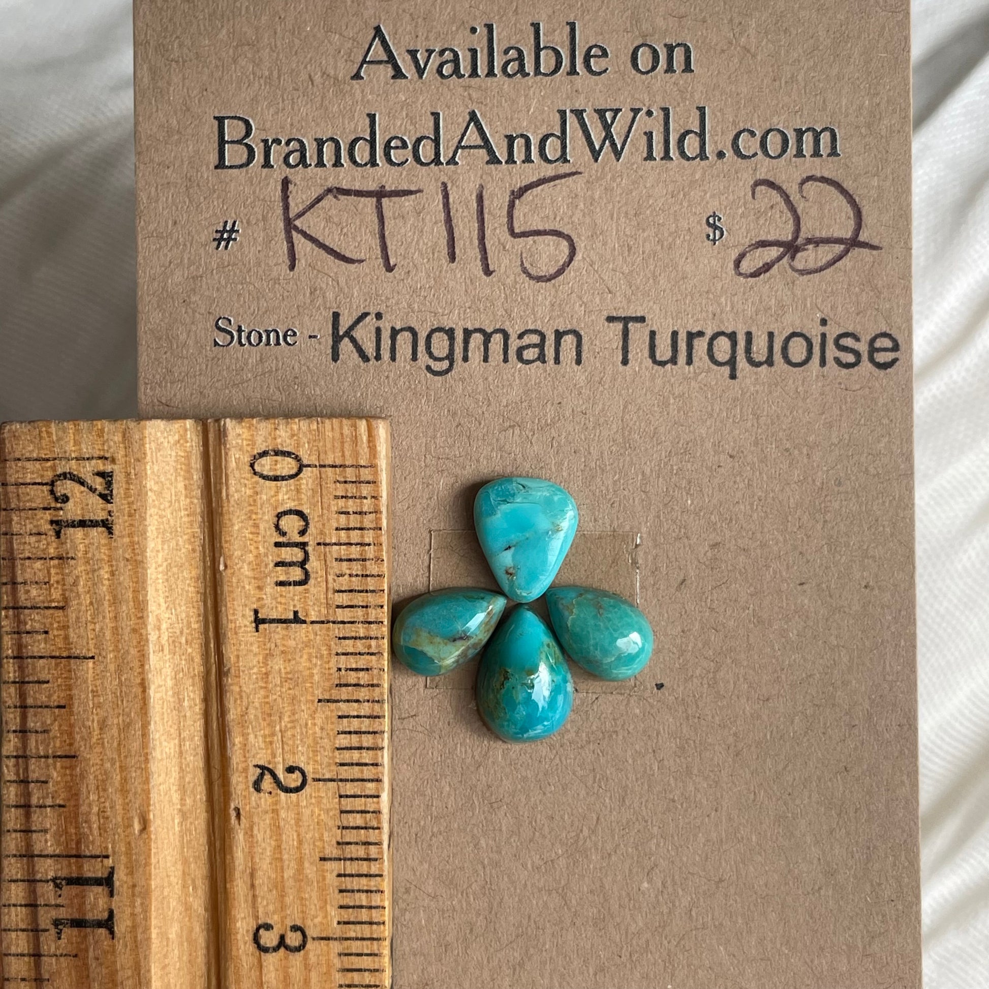 Kingman Turquoise Cabochon - KT115 60A5CB96-825E-4292-A8C7-FA393DE6D7E1 Brandedandwild.com
