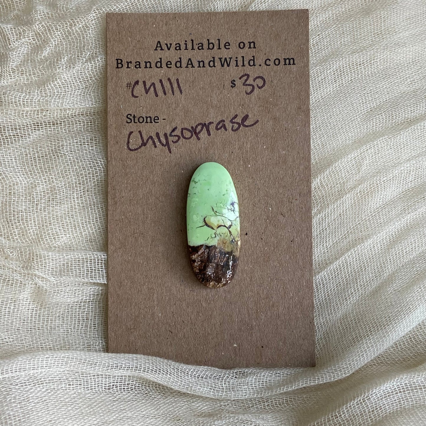 Chrysoprase Cabochon - Ch111