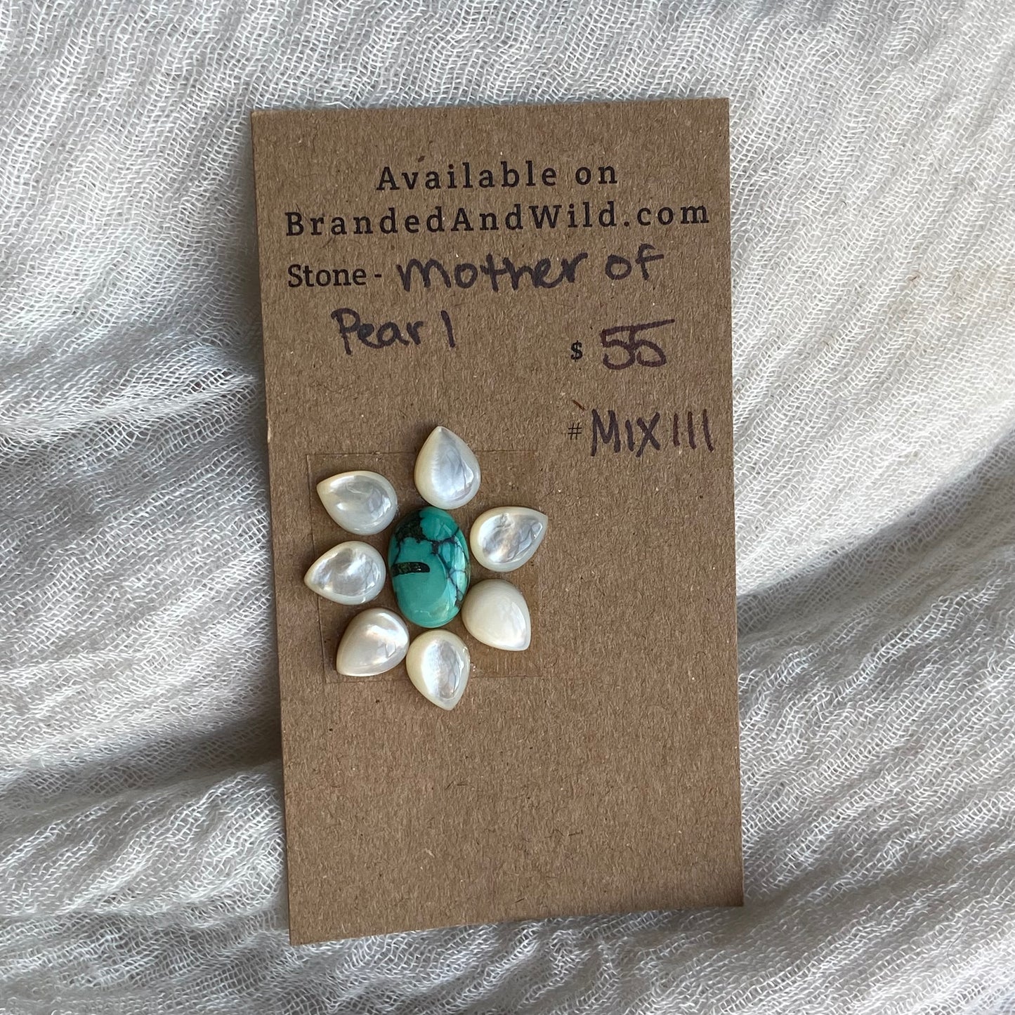 Mother of Pearl /  Hubei Cabochon - MIX111