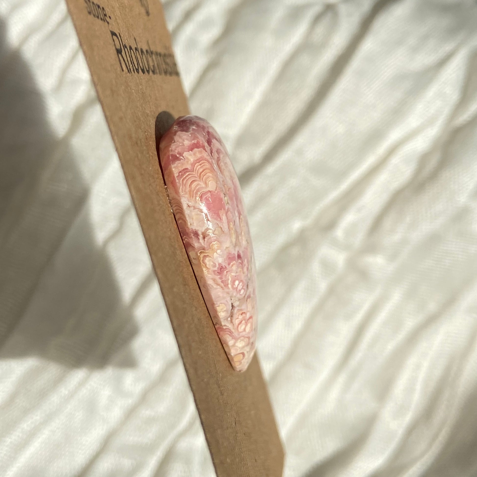 Rhodochrosite Cabochon - R48 60BA7D60-56F3-408A-9653-CB5A682EB40E Brandedandwild.com