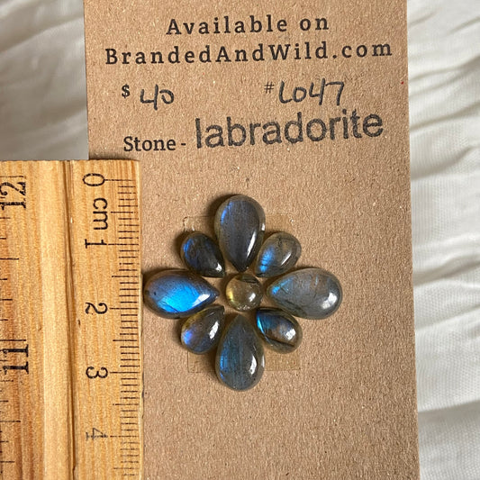 Labradorite Cabochon - L047 60CA9461-5E25-40F6-9104-59578EE5D202 Brandedandwild.com