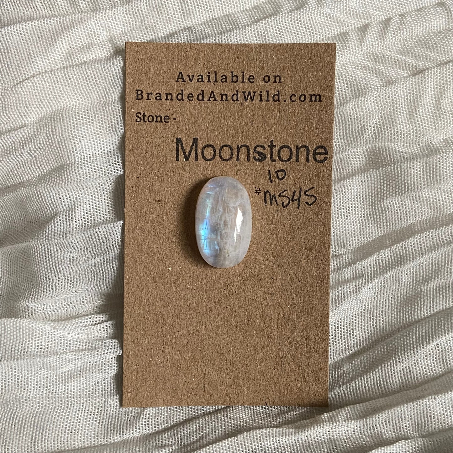 Moonstone cabochon - Ms45 611CE739-1A38-4D3A-AA34-2C11EAD97EBE Brandedandwild.com