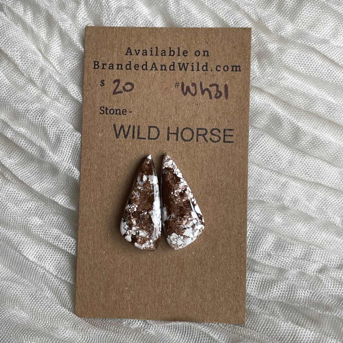 Wild Horse Cabochon - WH31 615762BD-F51C-4C00-8248-48D5F600BEB2 Brandedandwild.com