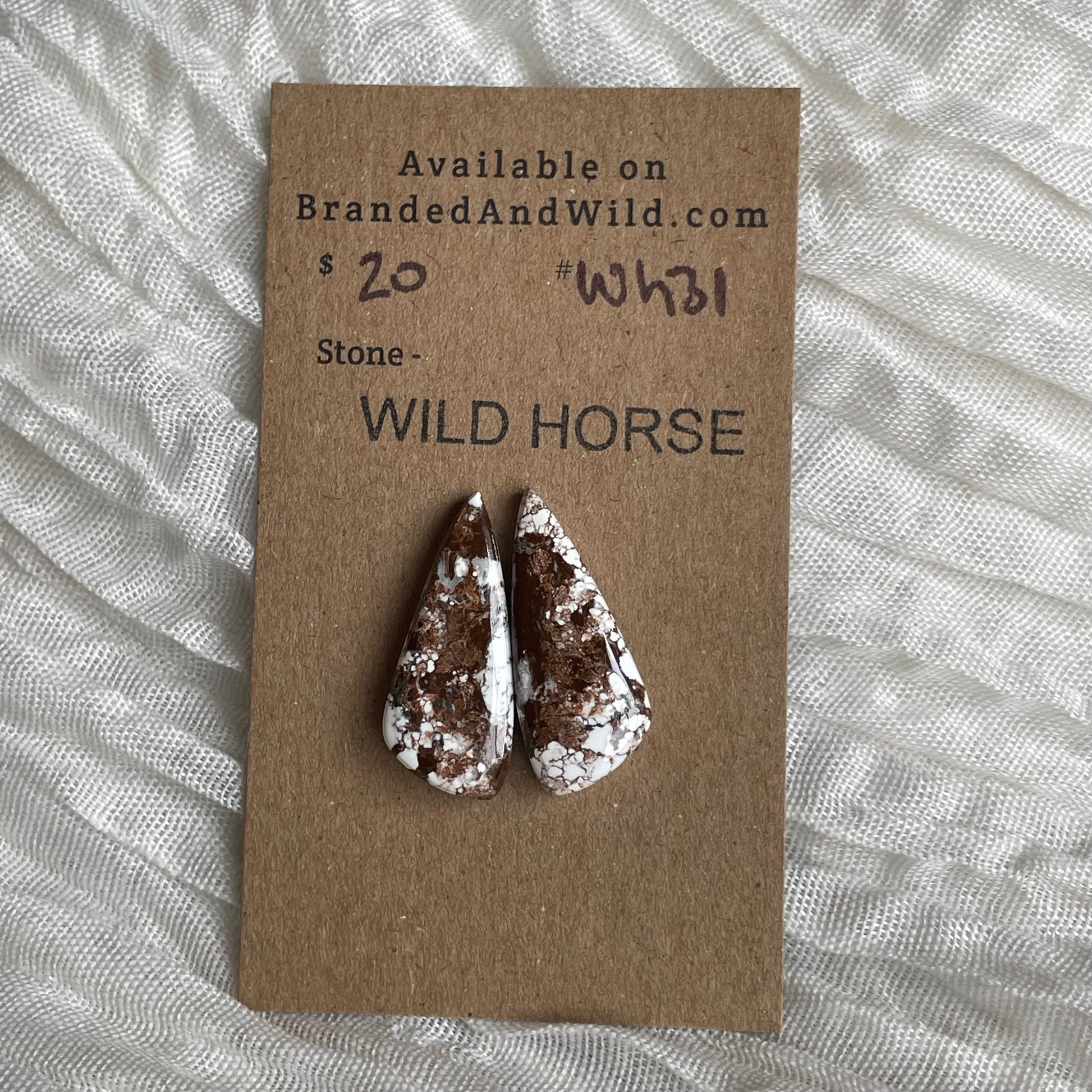 Wild Horse Cabochon - WH31 615762BD-F51C-4C00-8248-48D5F600BEB2 Brandedandwild.com