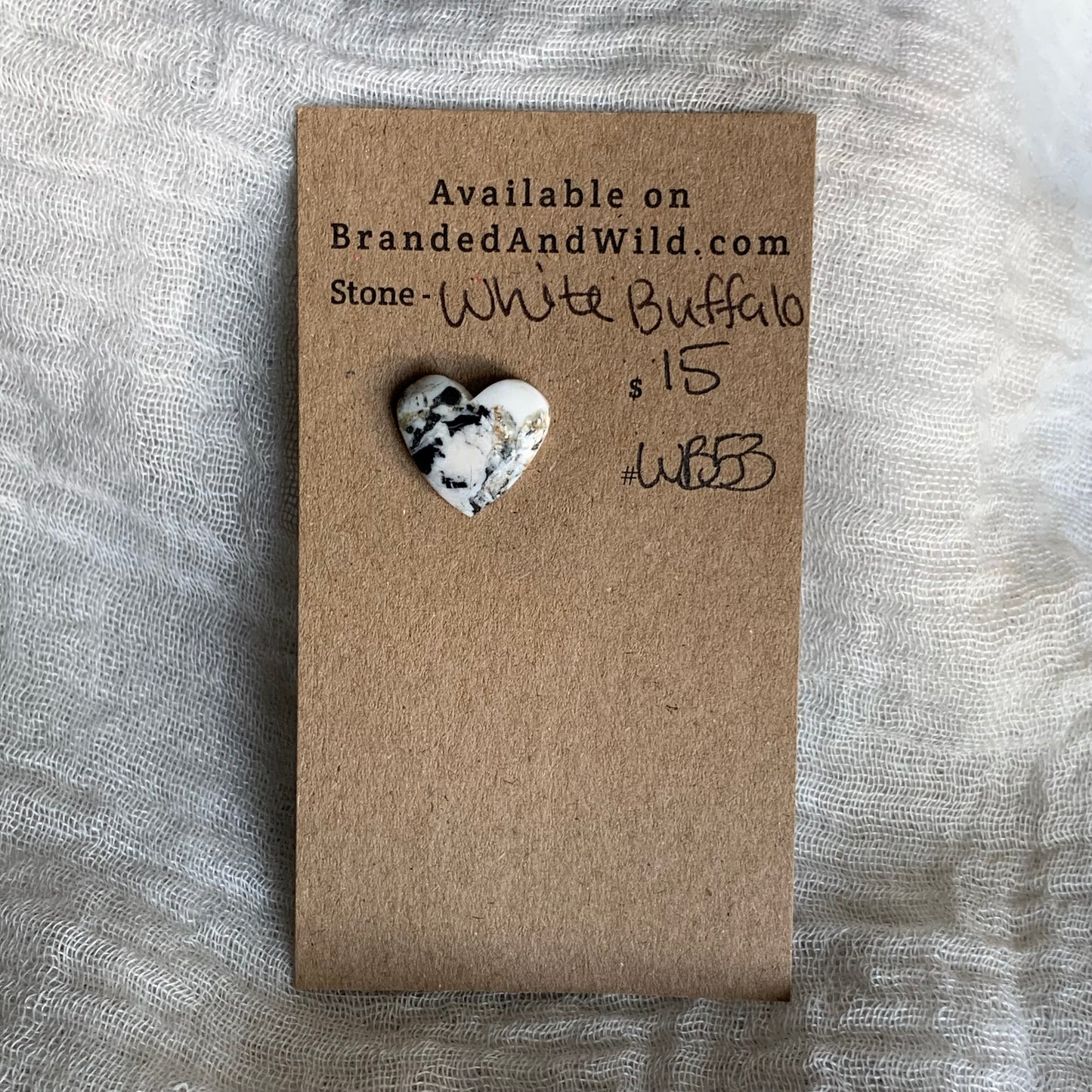 White Buffalo Cabochon - WB53
