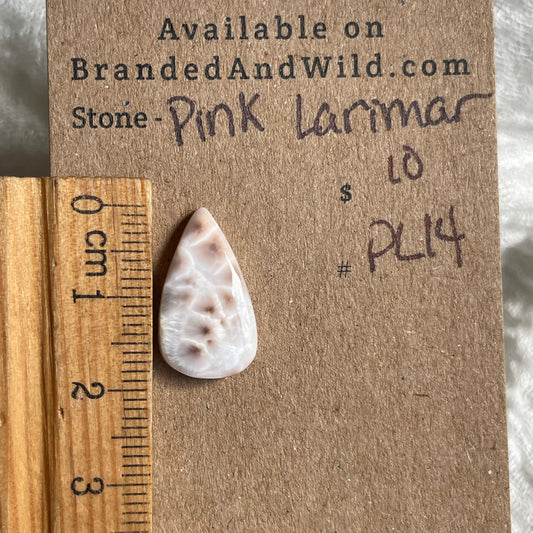 Pink Larimar Cabochon - PL14 617E5B6A-9DEE-477D-92DA-672C6249CE4C Brandedandwild.com