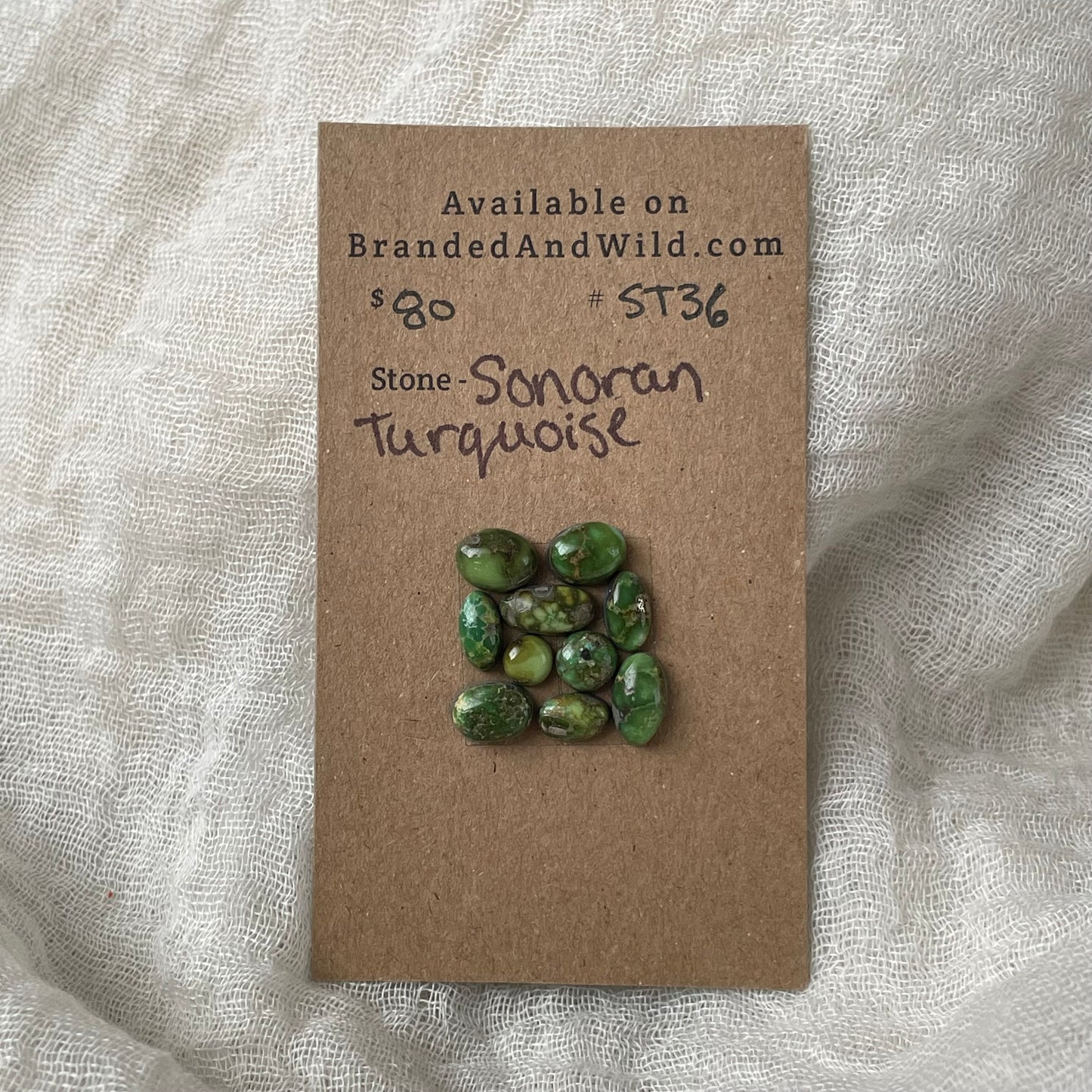 Sonoran Turquoise Cabochon - ST36 618D7823-37C2-41D8-BB43-AF2E5BEDB94F Brandedandwild.com