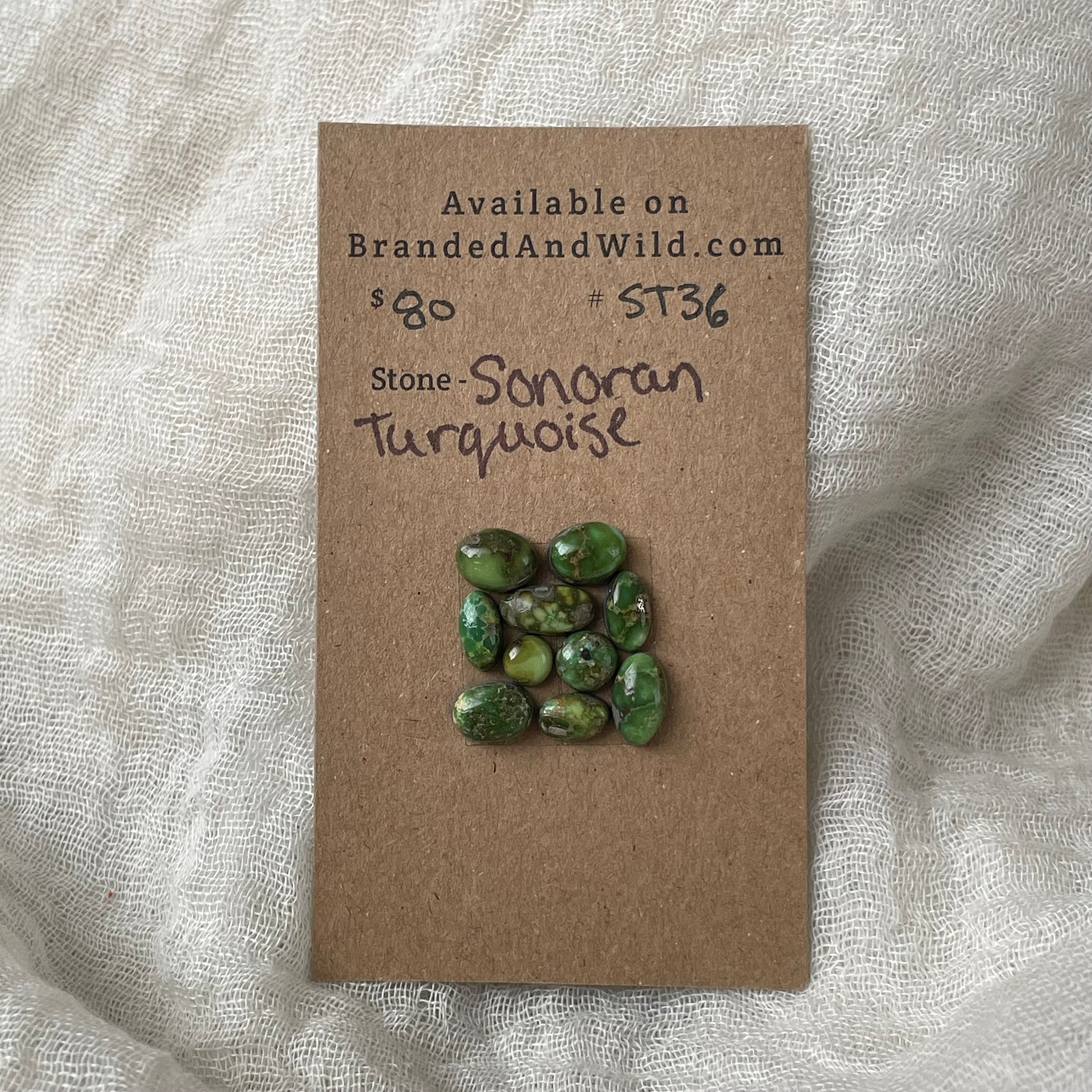 Sonoran Turquoise Cabochon - ST36 618D7823-37C2-41D8-BB43-AF2E5BEDB94F Brandedandwild.com
