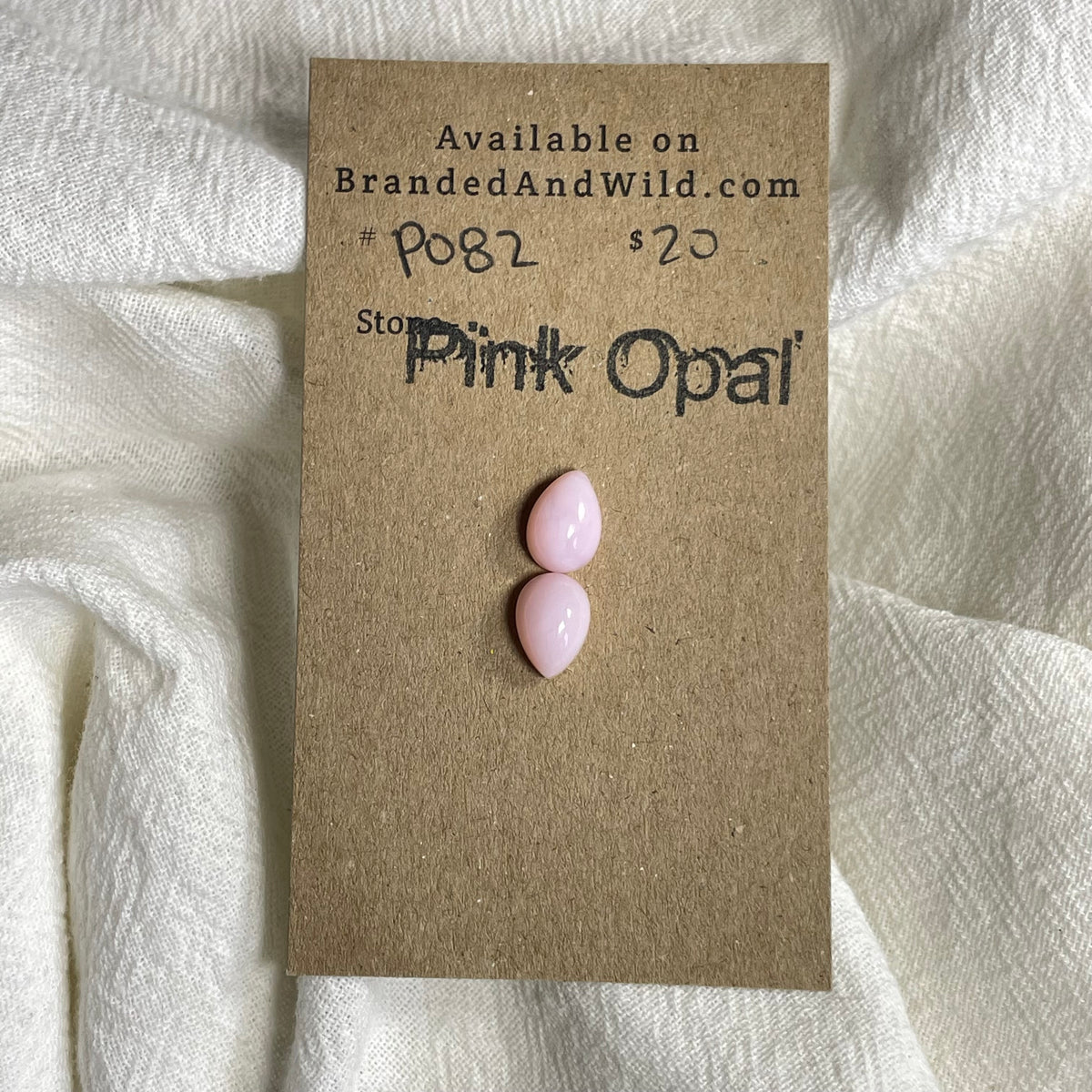 Pink Opal Cabochon - PO82 61B0094D-FDEC-4F7F-814A-2EBA75CBC206 Brandedandwild.com