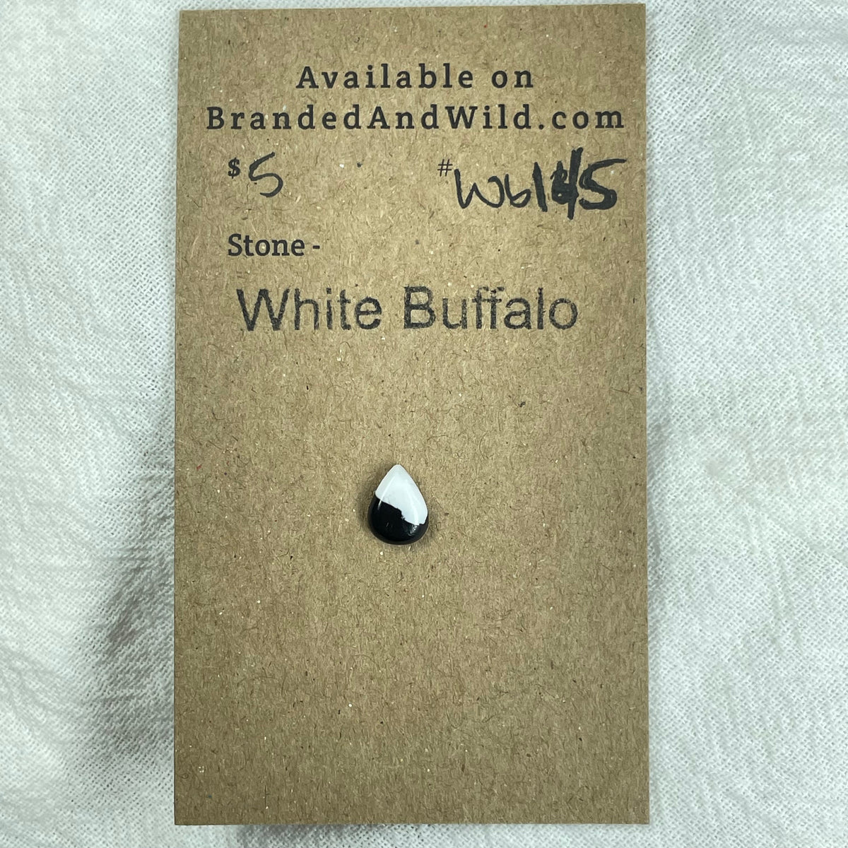 White Buffalo Cabochon - WB145 61B63AB8-9C84-4411-A88F-372B768C6094 Brandedandwild.com