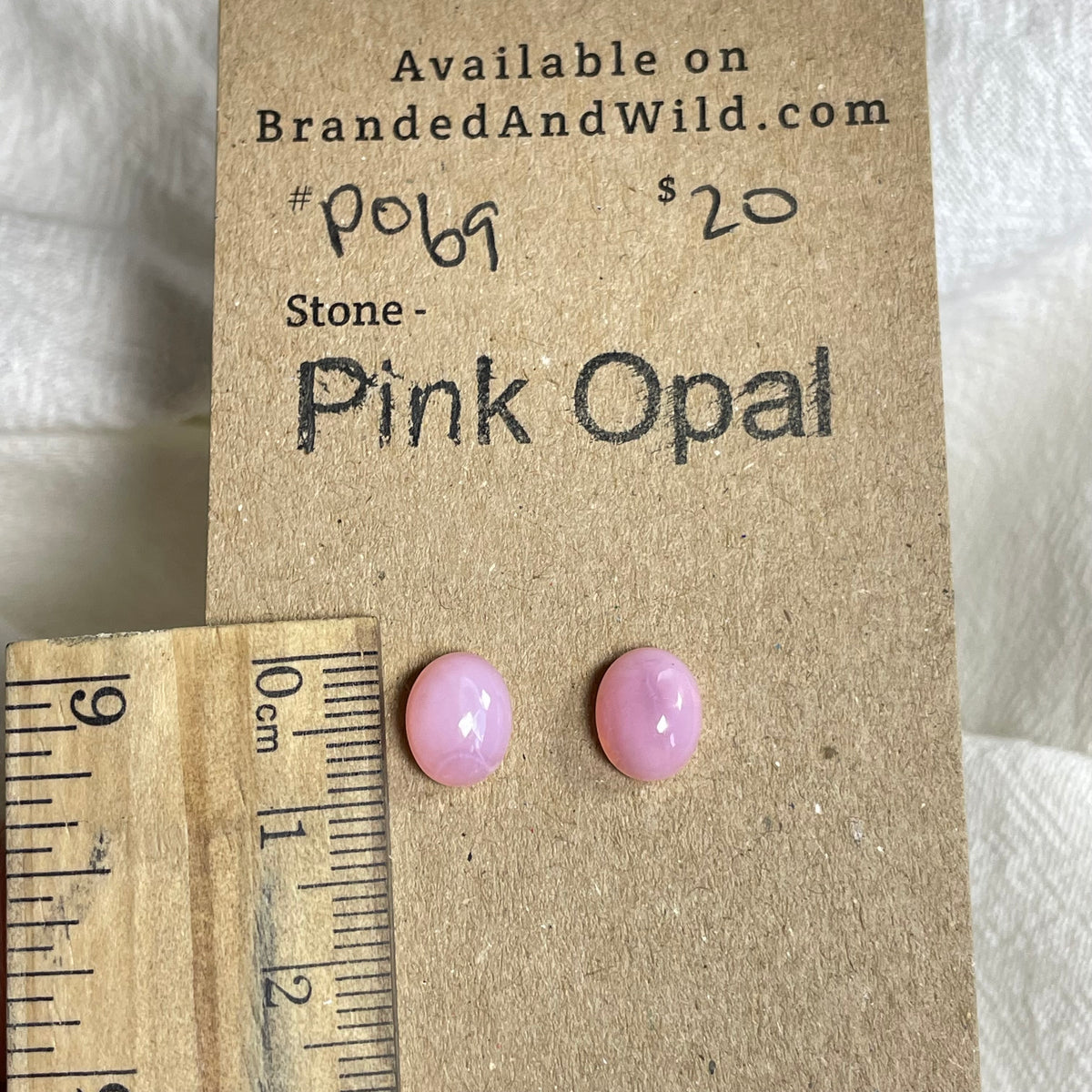 Pink Opal Cabochon - PO69 61C5DFDE-5793-46B2-9069-C7C7DA35315B Brandedandwild.com