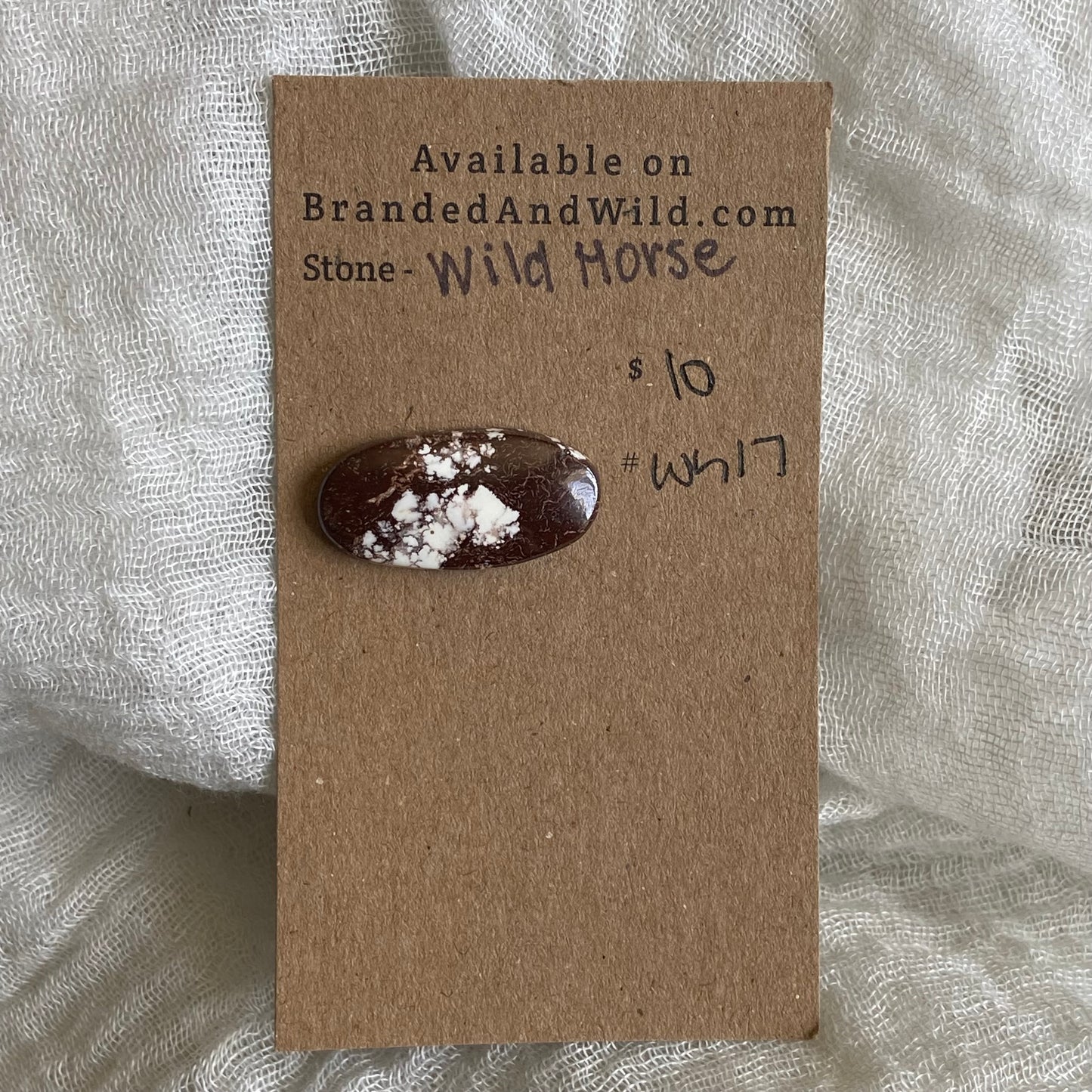 Wild Horse Cabochon - Wh17 61F74A2A-38E7-4CBE-B158-528D6C8ED009 Brandedandwild.com