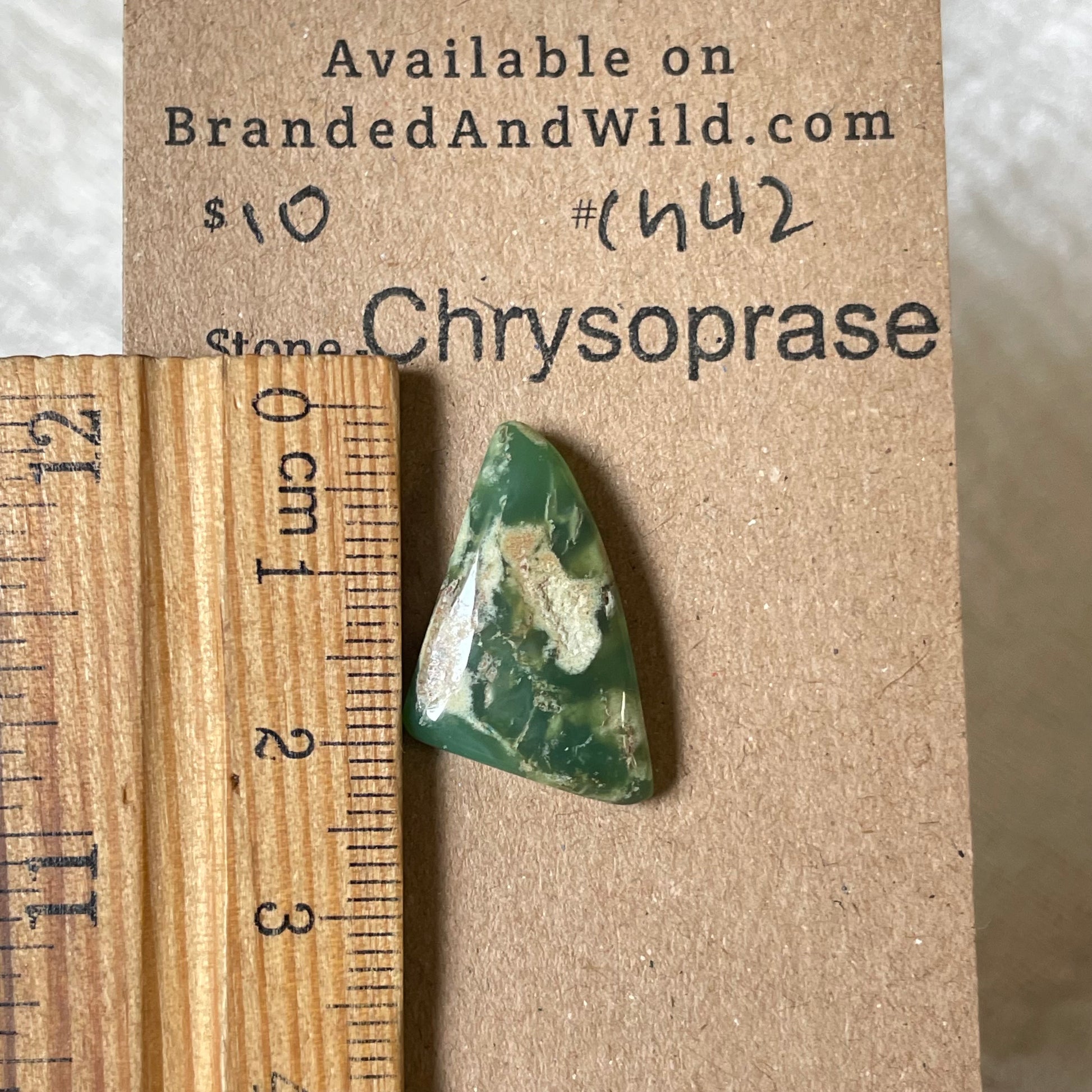Chrysoprase Cabochon - Ch42 620001F3-B453-45F5-93E3-91C4A9F74E3B Brandedandwild.com
