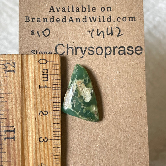 Chrysoprase Cabochon - Ch42 620001F3-B453-45F5-93E3-91C4A9F74E3B Brandedandwild.com