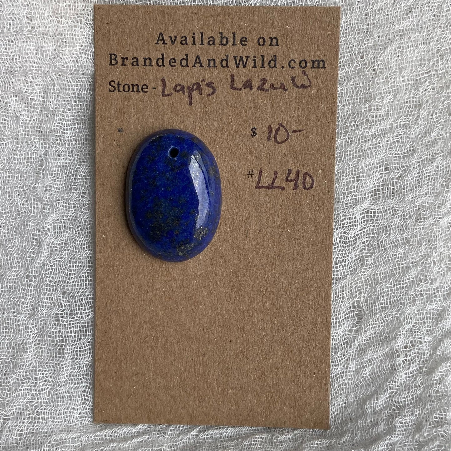 Lapis Lazuli Cabochon -Drilled- LL40