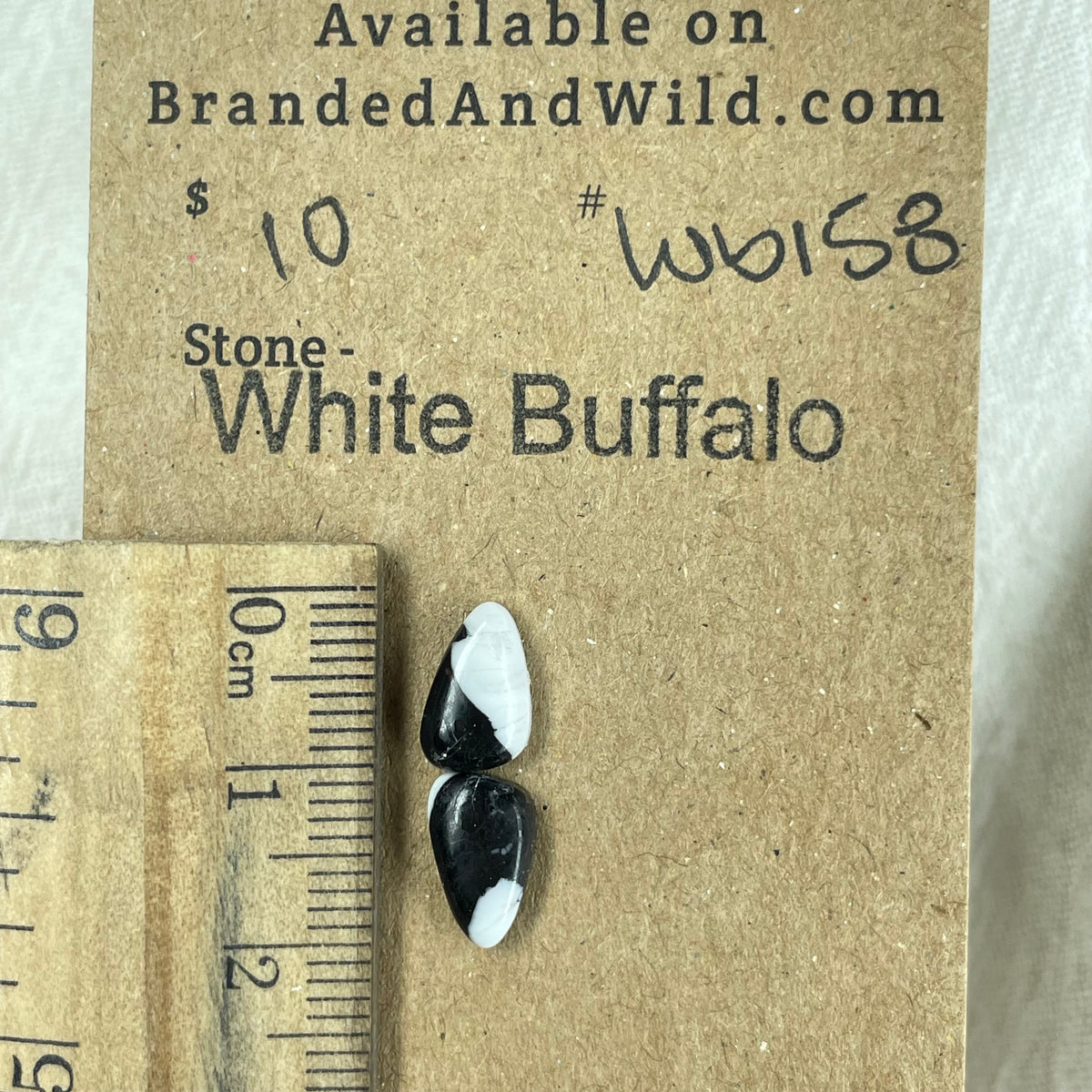 White Buffalo Cabochon - WB158 62291925-DE61-491B-9C68-5A8AC5A6E6F7 Brandedandwild.com