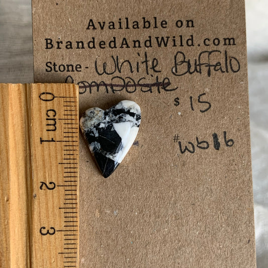 White Buffalo Cabochon - WB16