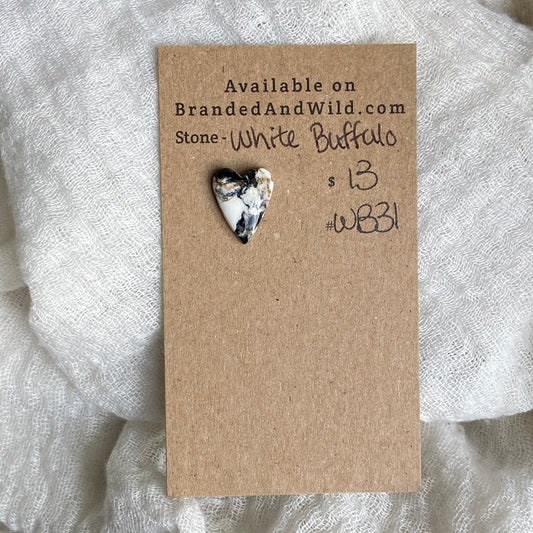 White Buffalo Cabochon - WB31