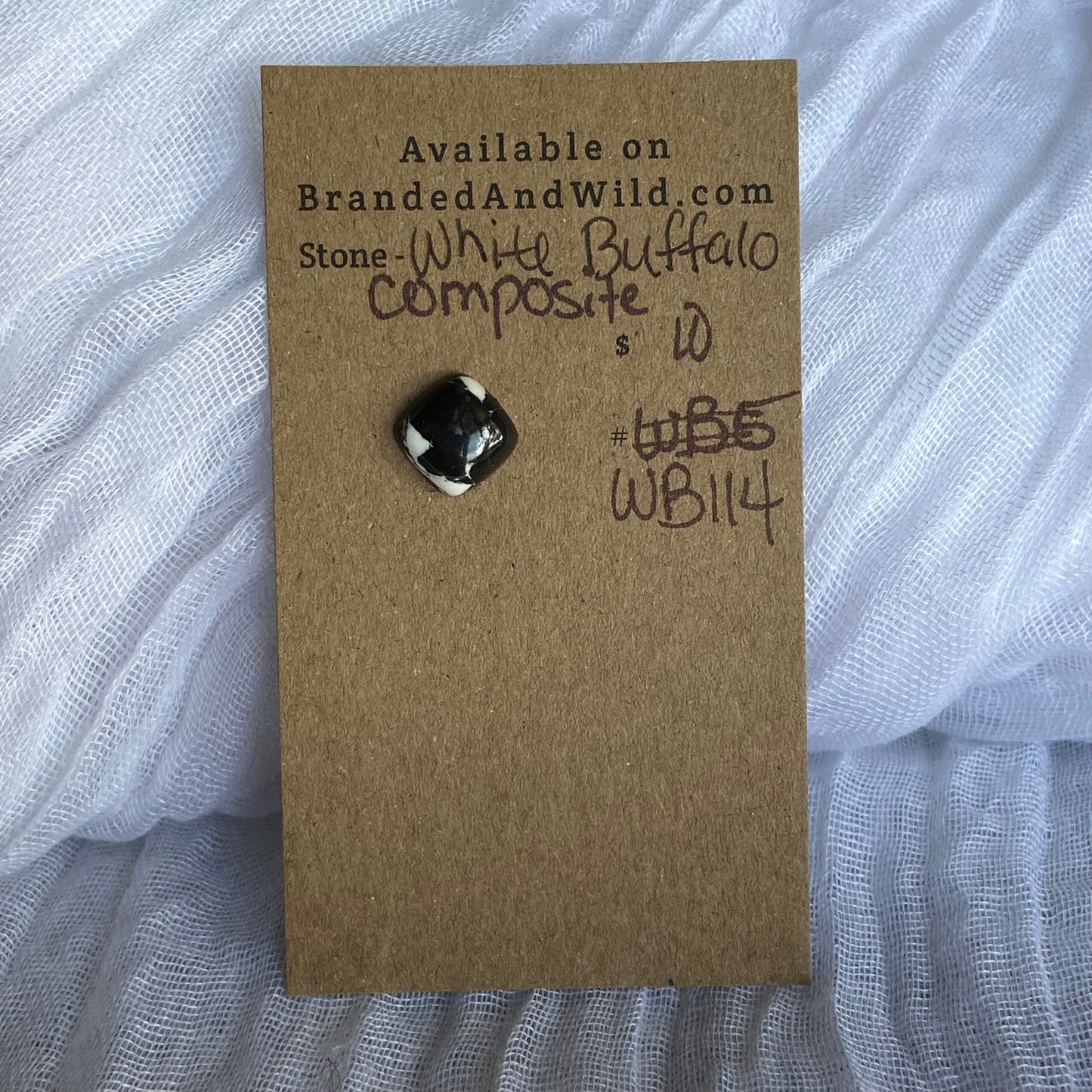 White Buffalo Cabochon - WB114